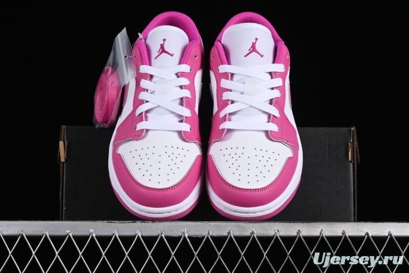 Nike Air Jordan 1 Low AJ1 Rose Pink Low-Top Casual Lifestyle Sneakers - FV8486-600
