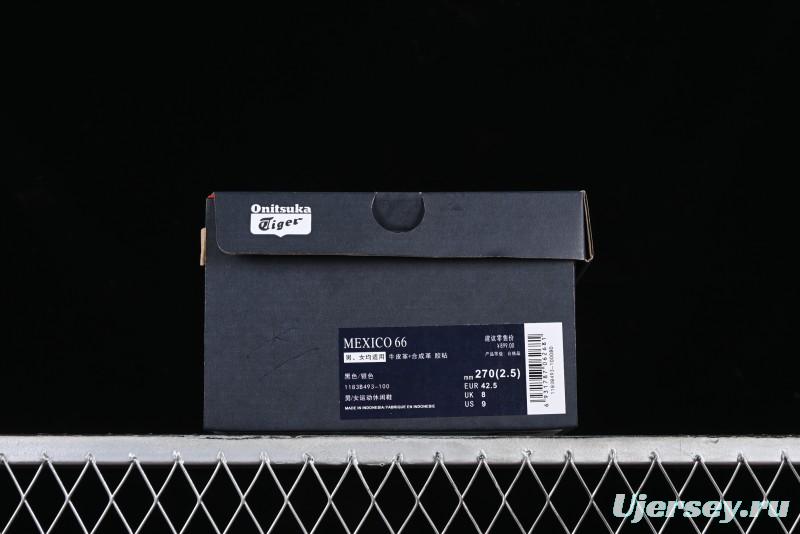 Onitsuka Tiger Mexico 66 Low-Top Leather Sneakers for Casual Running - 1183B493-100