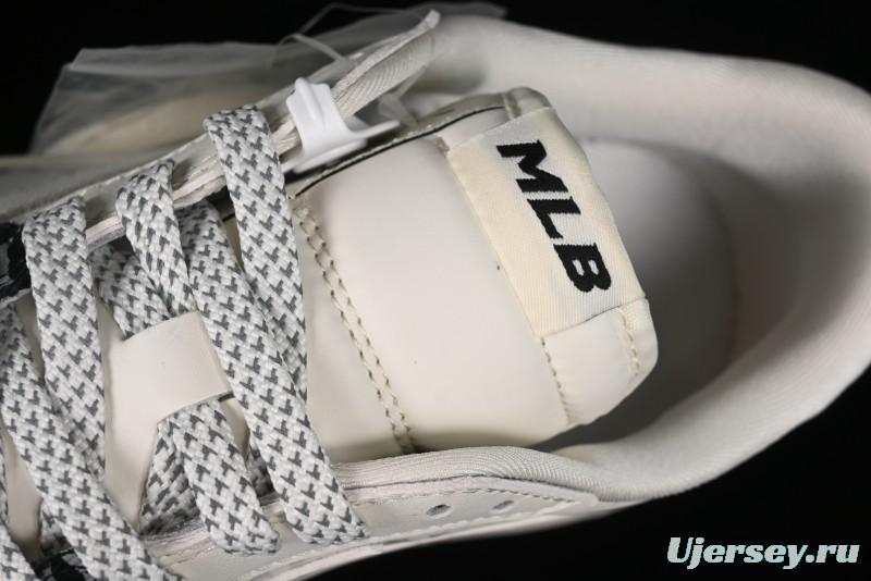 Nike Travis Scott x Fragment Design x Air Jordan 1 Low OG SP AJ1 MLB Collaboration - NY Black Print Low Top Casual Sneakers SJ2068-104