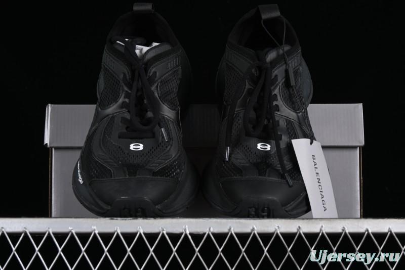 Balenciaga Circuit Lightweight Distressed Print Round Toe Fashion Casual Sneakers - WFLGY1000