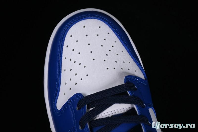 Nike SB Dunk Low Casual Skate Shoes in Black, White, and Blue - FQ8826-100