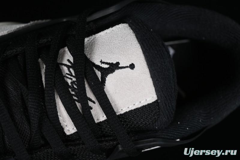 Nike Air Jordan 4 Remastered Sneakers in Black, Light Bone, and Dark Gray - FQ7939-001