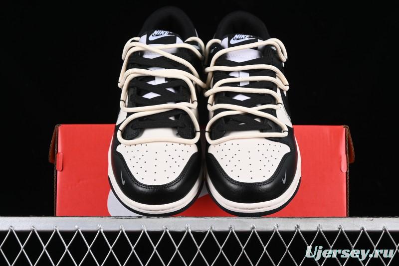 Nike Dunk Low Speed & Fury Distressed Oxidized Metal Punk SB Strap Low-Top Casual Sneakers - DD1391-100