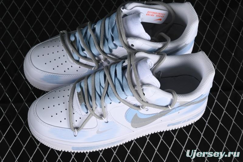 Nike Air Force 1 '07 Low Anime Theme Broken Swoosh Custom Spray Casual Sneakers - ZH0316-020