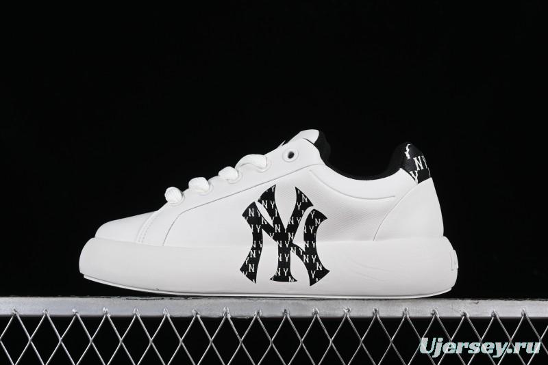 MLB Chunky Classic Base Heel Monogram Lightweight Platform Sneakers with 6cm Height Boost - 3ASXCBH4N50BKS
