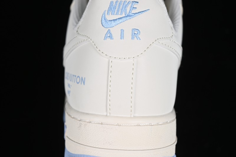 Nike Air Force 1 '07 Low LV Collaboration - Off White Ice Blue Casual Sneakers BB9599-203