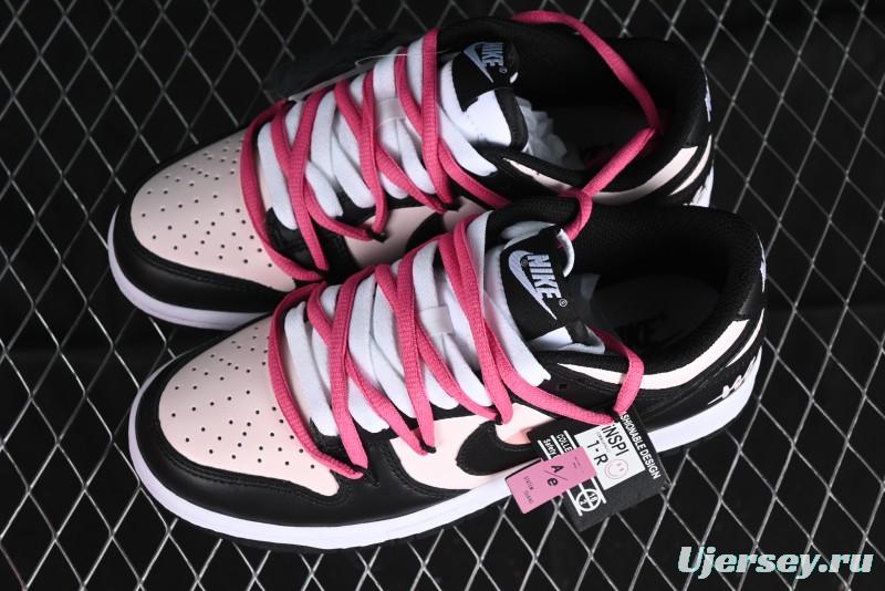 Nike Dunk Low SB Raspberry Mousse Pink Strap Casual Skate Shoes - CW1590-100