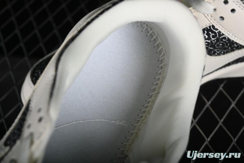 Nike SB Dunk Low Hermes Collaboration - Beige Swoosh Anniversary High-End Custom Low-Top Casual Skate Shoes - XD6188-038