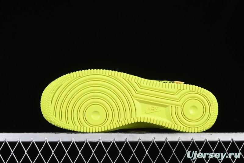 Nike Air Force 1 '07 Low Top Casual Sneakers in Firefly Green - FA2407-301