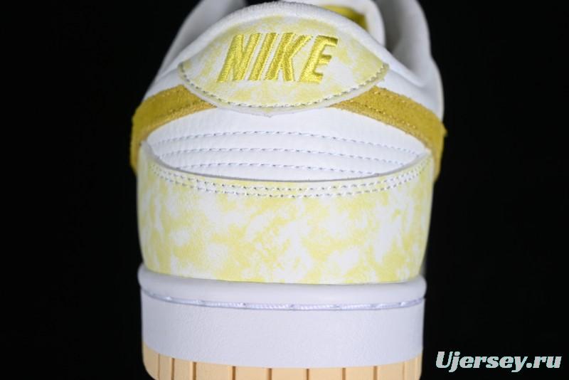 Nike SB Dunk Low Premium Yellow White SB Shattered Backboard Fashion Casual Skate Shoes - DM9467-700