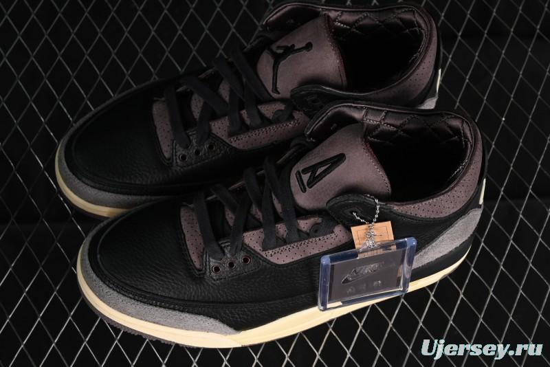 Nike A Ma Maniere x Air Jordan 3 Retro Black Sneakers - FZ4811-001