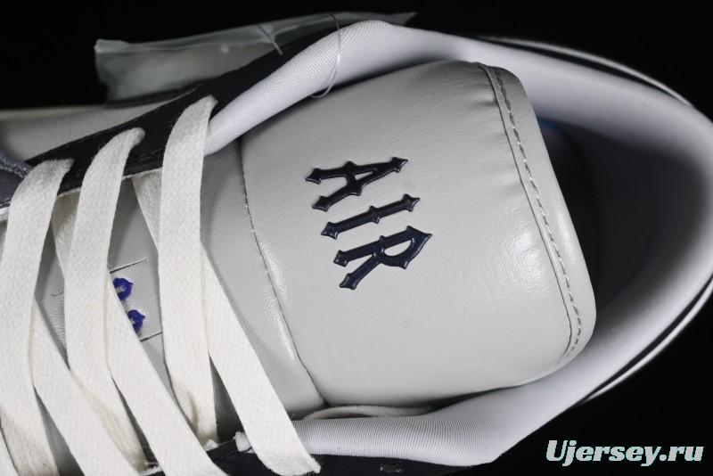 Nike Air Jordan 1 Low SE Casual Sneakers in Black White with Metallic Purple Accents - HF5759-101