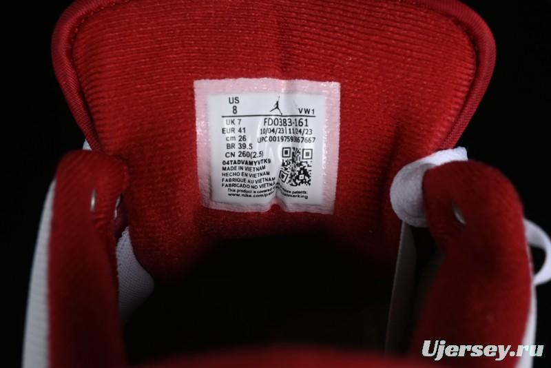 Nike Air Jordan 2/3 Retro Low Top Basketball Shoes in White and Red - FD0383-161