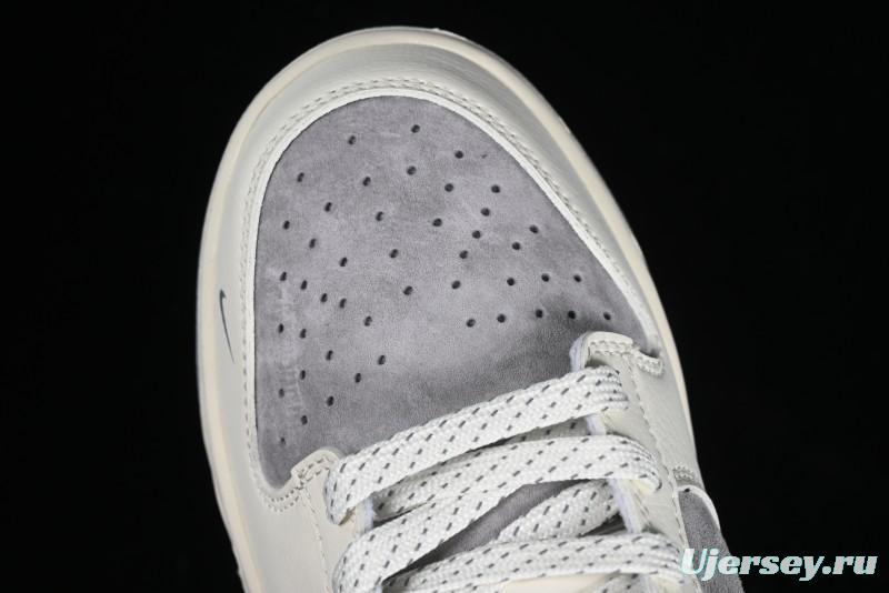 Nike SB Dunk Low The North Face Collaboration - Beige Suede Anniversary High-End Custom Low-Top Casual Skate Shoes - XD6188-020