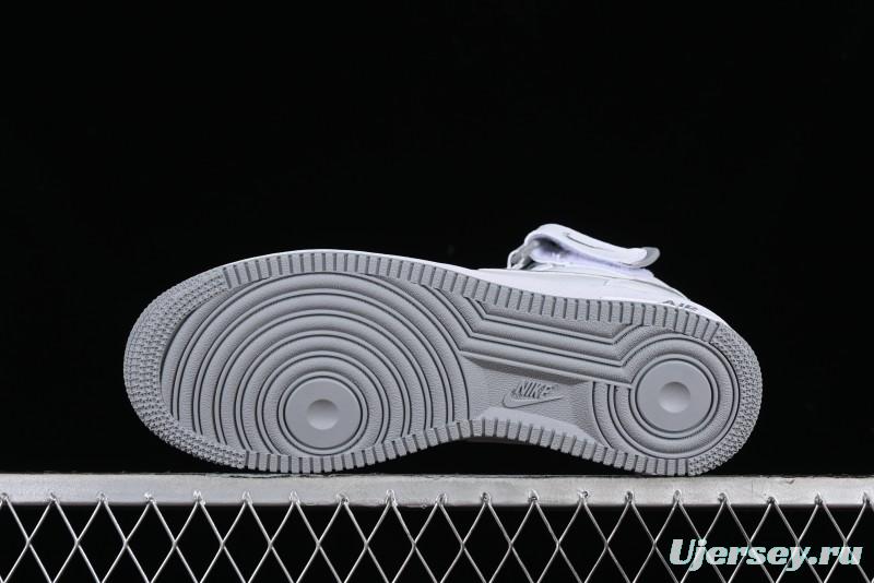 Nike Air Force 1 '07 Mid Casual Sneakers in White-Grey - DV0806-100