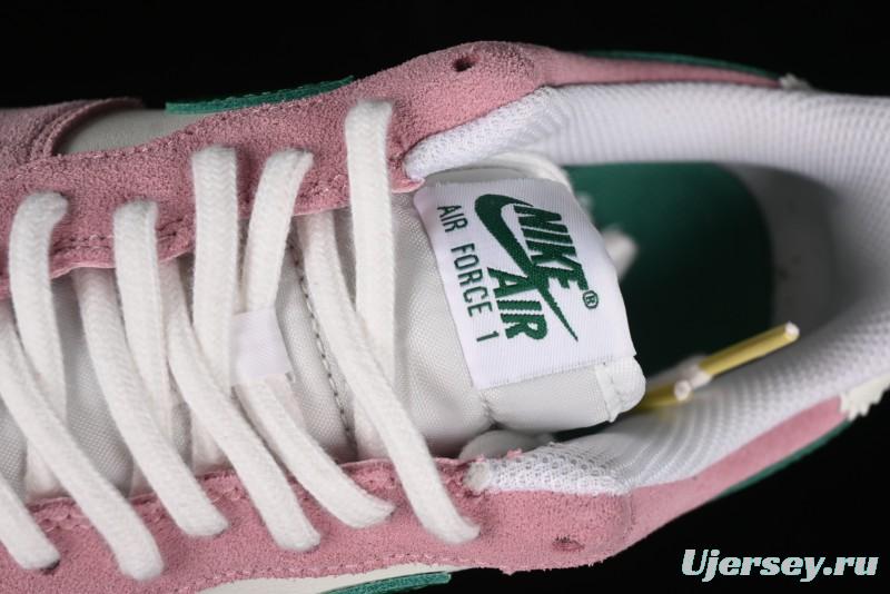 Nike Air Force 1 '07 Low Casual Sneakers in White Pink Green - FV9346-100