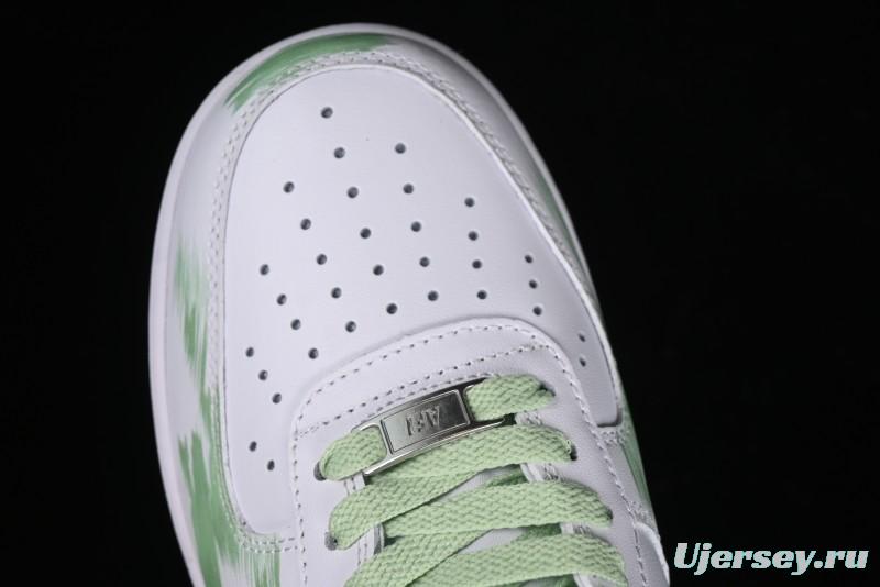 Nike Air Force 1 '07 Low Custom Hand-Painted Anime Theme with Swoosh Shadow and Strap - CW2288-111