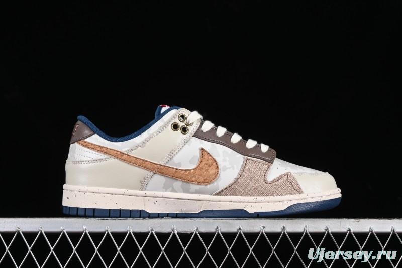 Nike SB Dunk Low Panda Prank Pioneer Knight Survival Beige Brown SB Strap Low Top Casual Skate Shoes - DD1391-400