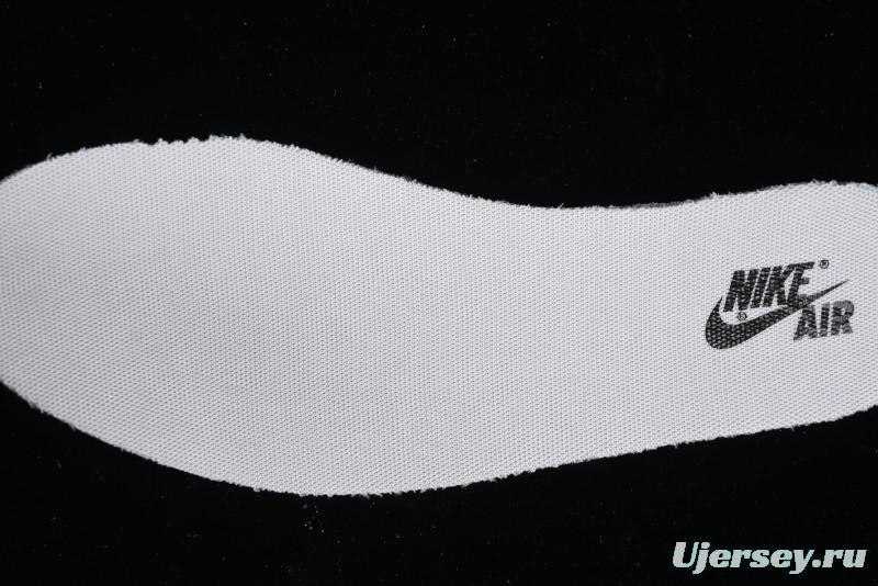 Nike Travis Scott x Fragment Design x Jordan Air Jordan 1 Low OG SP AJ1 LV Black Denim Print Low-Top Casual Sneakers - SJ2068-008