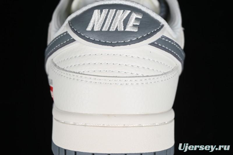 Nike SB Dunk Low Supreme Stone Island Collaboration - Beige Grey Starry Sky Anniversary High-End Custom Low-Top Casual Skate Shoes - BB9866-002