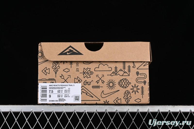 Nike Pegasus Trail 5 Off-Road Series Lightweight Comfortable Durable Low-Top Running Shoes - DV3864-003