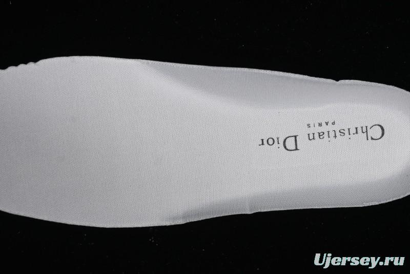 Dior Chrono Round Toe Lace-Up Lifestyle Casual Running Shoes - 10W WHITE