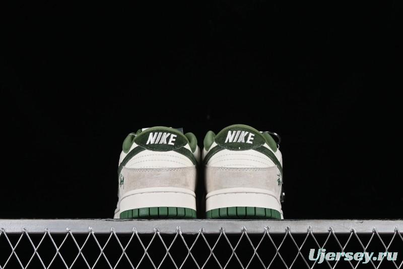Stussy x Nike SB Dunk Low Anniversary Premium Custom Sneakers - DQ1098-340