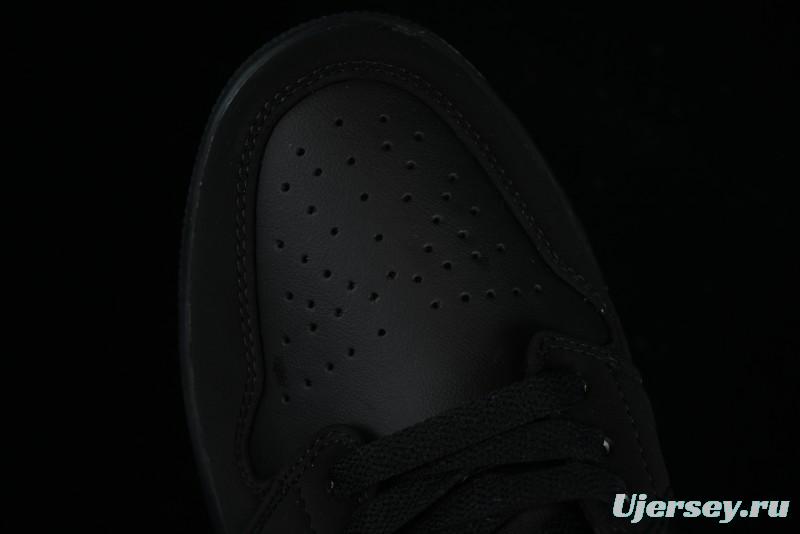 Nike Air Jordan 1 Low AJ1 Black Gold Hook Casual Sneakers - 553558-071