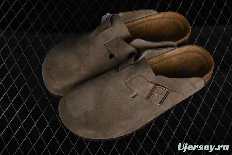 Birkenstock Arizona Soft Footbed Sandals with Suede Leather and Lambswool Lining - G.D4