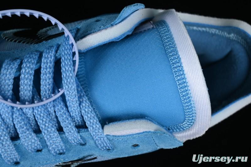 Nike Off White x Air Force 1 Low OW Collaboration Transparent Blue Casual Sneakers - AO4606-400