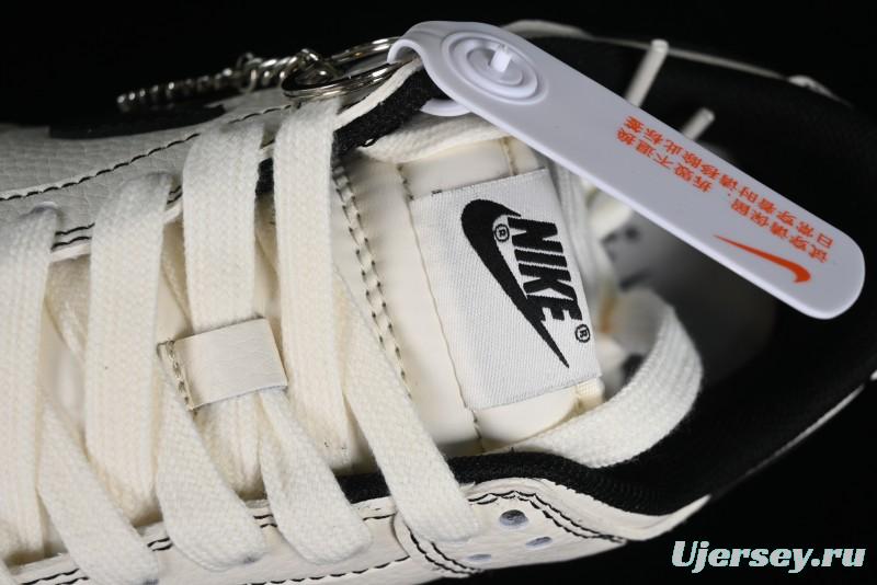 Nike SB Dunk Low Supreme Collaboration - Beige Black Line Anniversary Customized Low-Top Casual Skate Shoes - XX2025-316