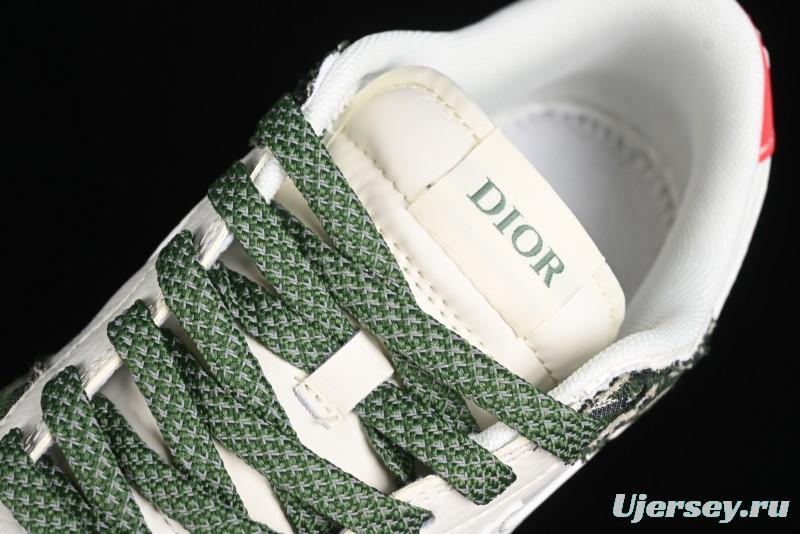 Nike SB Dunk Low Dior Collaboration - Navy Blue Pattern Anniversary High-End Custom Low-Top Casual Skate Shoes - XY1688-005