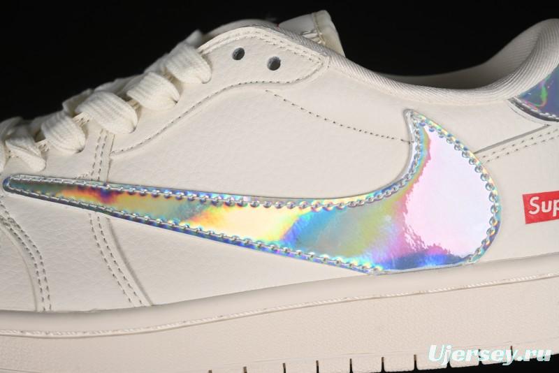 Nike Travis Scott x Fragment Design x Air Jordan 1 Low OG SP AJ1 Supreme Collaboration - CF3688-015