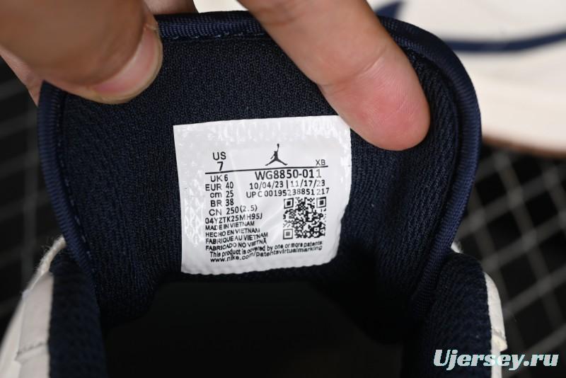 Nike Air Jordan 1 Low Supreme Collaboration Retro Basketball Shoes - WG8850-011