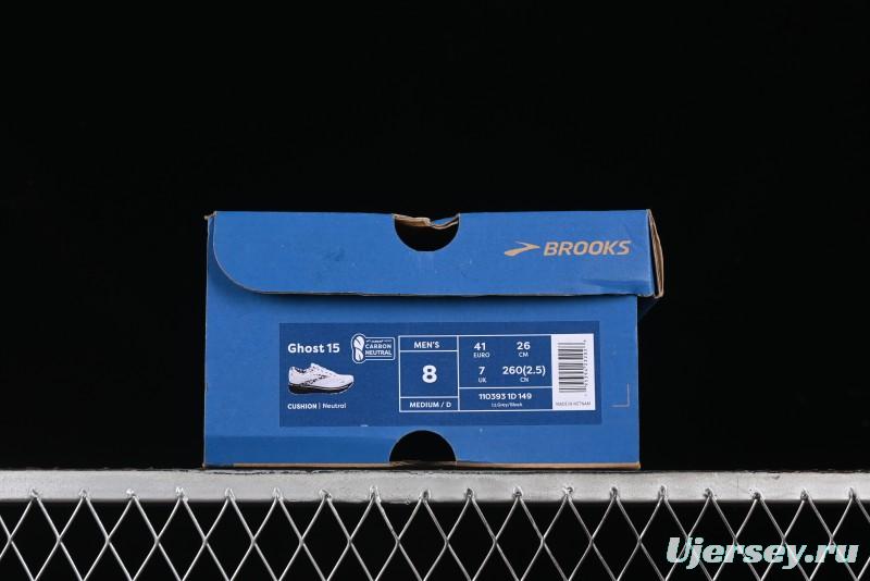 Brooks Ghost 15 Running Shoes with DNA LOFT V2 Cushioning and Breathable Air Mesh - 1103931D149