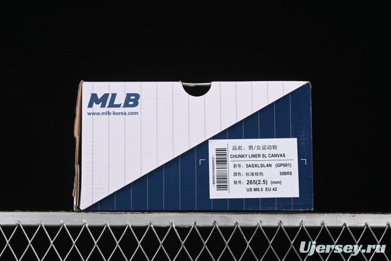 New York Yankees MLB Chunky Liner SL Canvas Sneakers with Thick Sole - 3ASXLSL4N50BRS