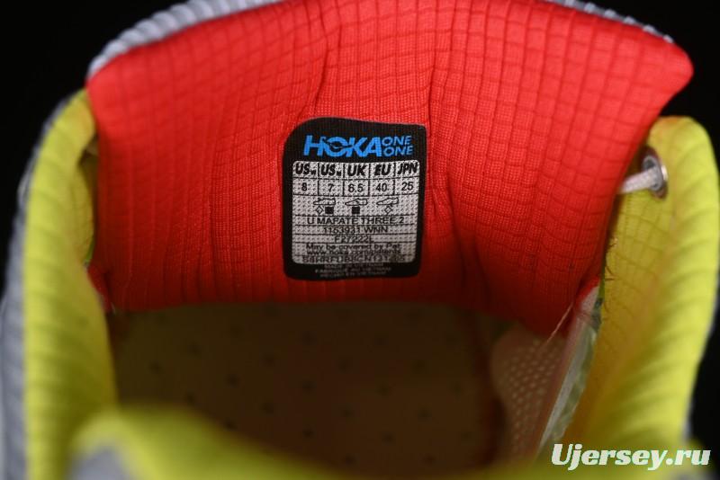 Hoka Mafate Three 2 Ultra-Lightweight Cushioned Trail Running Shoes - 1153931 WNN