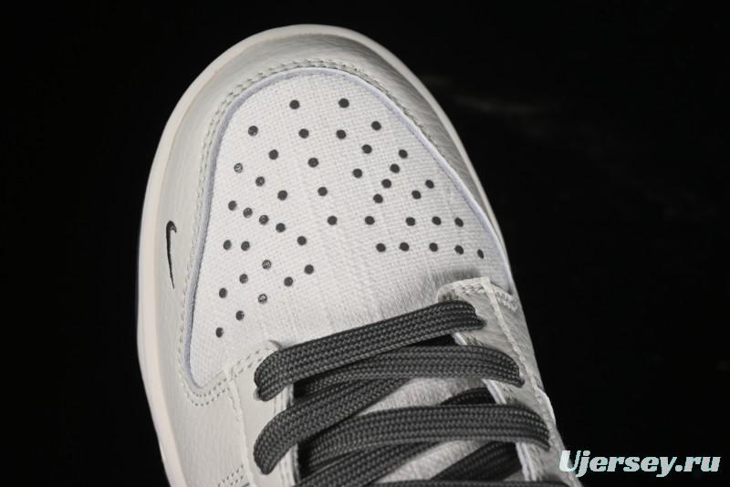 Nike SB Dunk Low Violent Bear Collaboration - Woven Grey Check Anniversary Custom Low-Top Casual Sneakers - KK1888-004