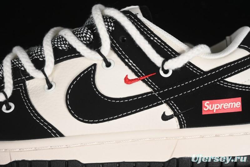 Nike SB Dunk Low SUP Collaboration - Strap Black Hook Anniversary High-End Custom Low-Top Casual Skate Shoes - SJ2068-288