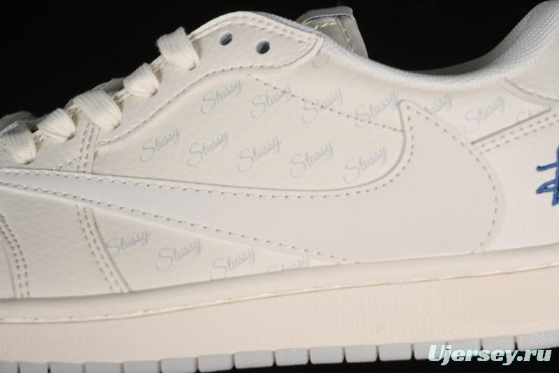 Nike Travis Scott x Fragment Design x Air Jordan 1 Low OG SP AJ1 Retro Sneakers - LJ5188-013