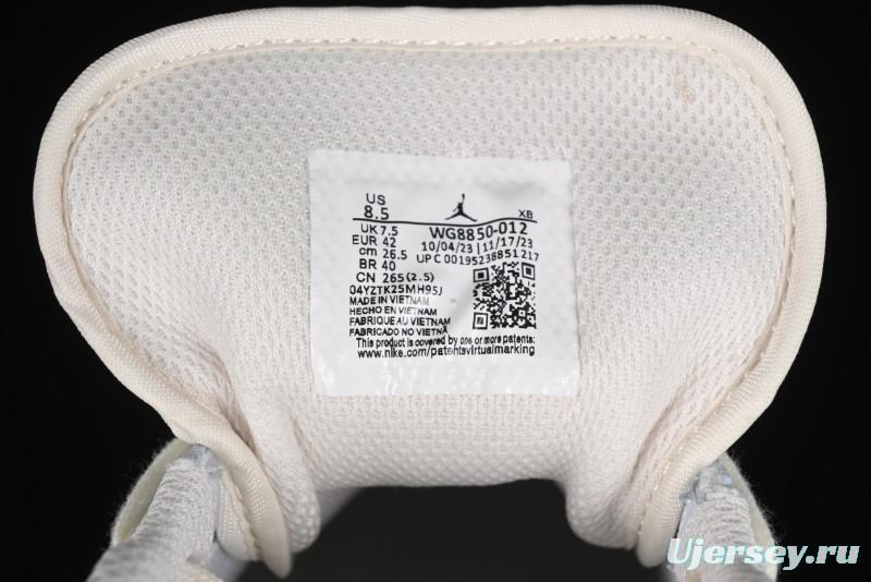 Nike Air Jordan 1 Low Retro Basketball Shoes - Giorgio Armani Collaboration Ice Blue - WG8850-012