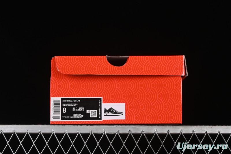 Nike Air Force 1 '07 Low Stussy Collaboration - Mythical Wukong Low-Top Casual Sneakers - XZ6188-555