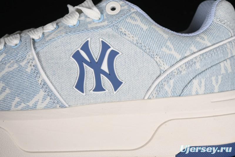 New York Yankees MLB Bigball Chunky Embo Monogram Platform Sandals - 3ASXCDC4N50SBS