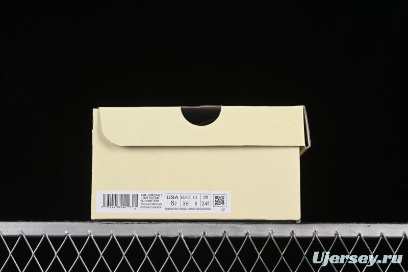 Nike Travis Scott x Fragment Design x Air Jordan 1 Low OG SP AJ1 Supreme Collaboration - SJ0086-132