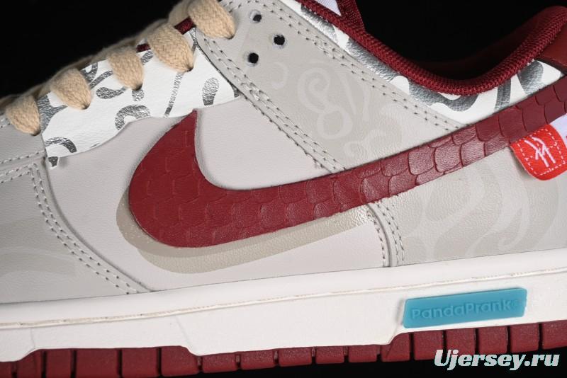 Nike Dunk Low Panda Prank CNY Year of the Dragon Limited Edition Team Red SB Low Top Casual Skate Shoes - DD1391-601