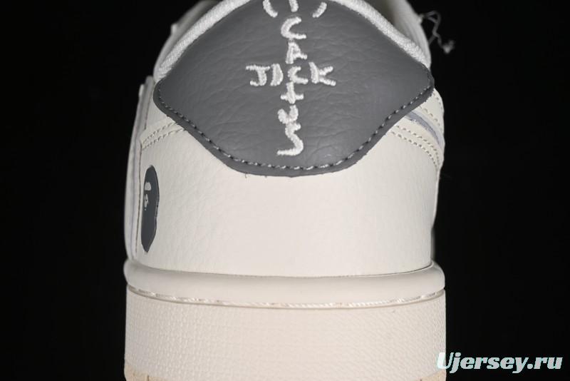 Nike Travis Scott x Fragment Design x Air Jordan 1 Low OG SP AJ1 Bape Collaboration - LJ5188-012