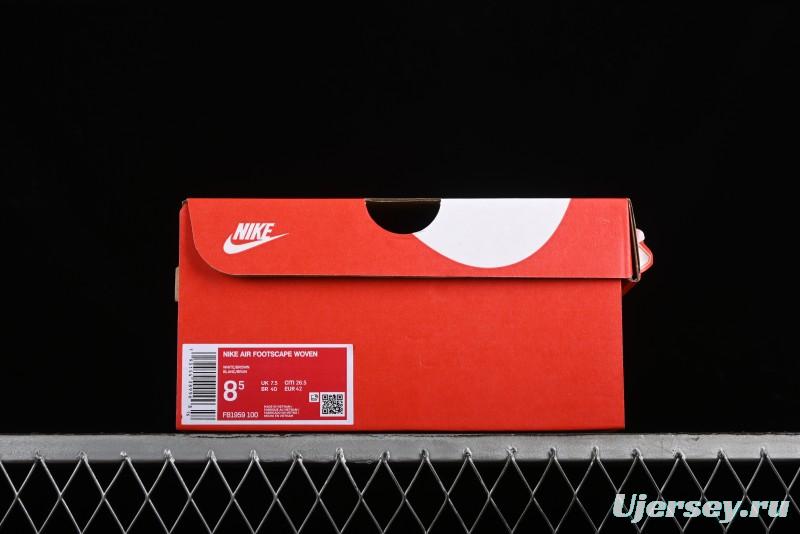 Nike Footscape Woven Asymmetrical Knit Low-Top Lifestyle Sneakers with Nike Air Cushion - FB1959-100