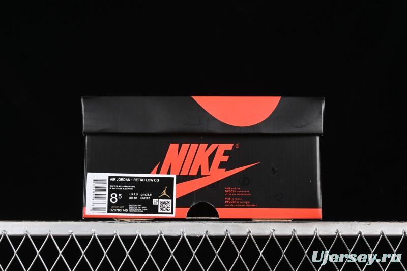 Nike Air Jordan 1 Low AJ1 Midnight Blue Low-top Casual Sneakers - CZ0790-140