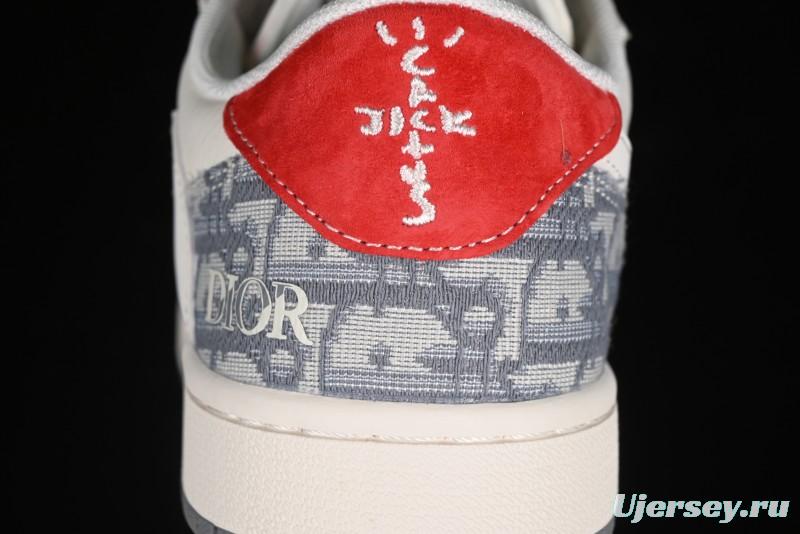 Nike Travis Scott x Fragment Design x Air Jordan 1 Low OG SP AJ1 Low Top Casual Sneakers - XY2688-113