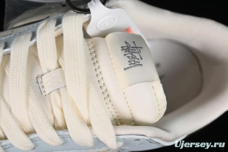 Nike SB Dunk Low Stussy Collaboration Anniversary Edition Light Blue Custom Low-Top Casual Skate Shoes - CF3688-012